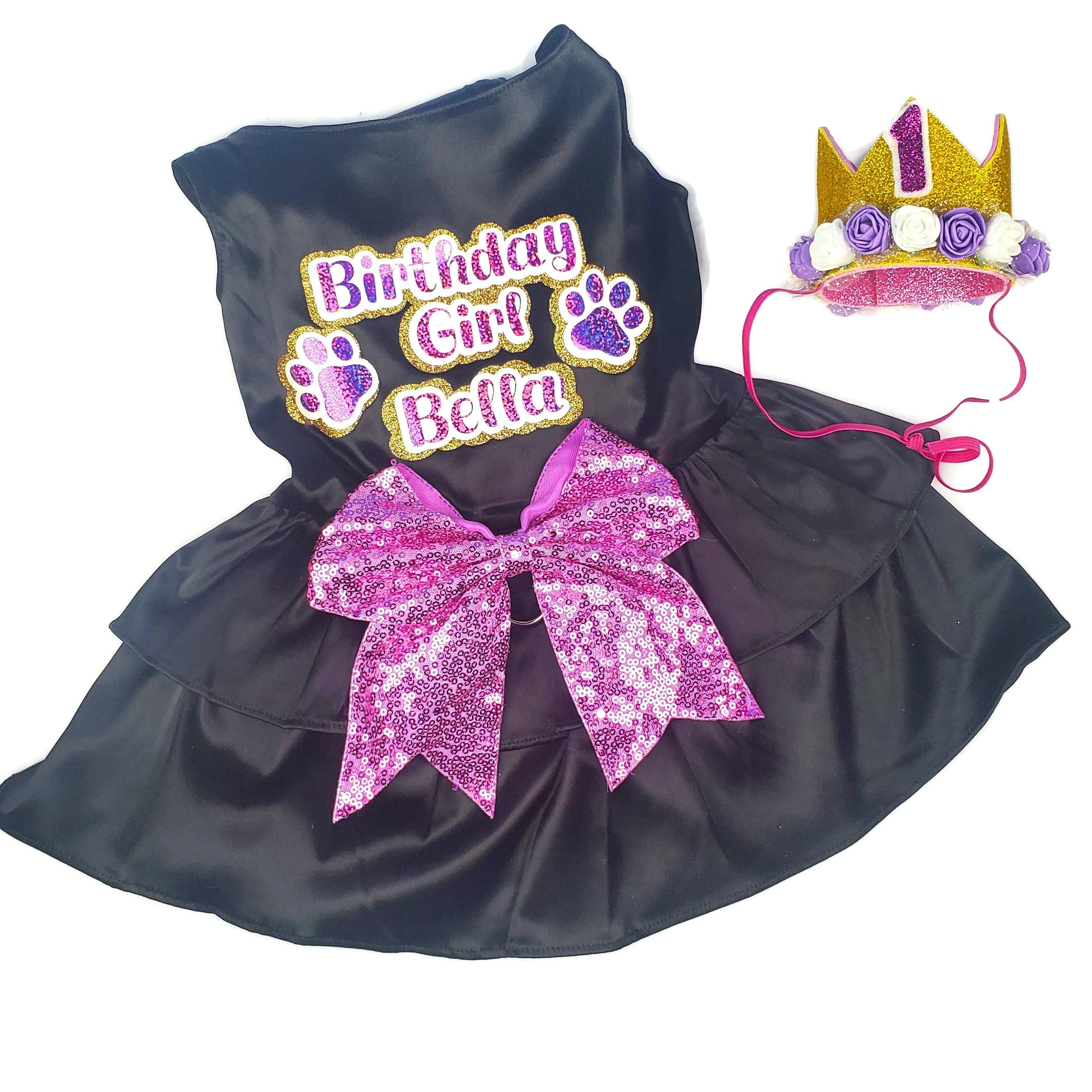 Personalized Birthday Doggy Dress | The Dark Diva